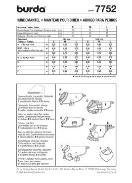 Dog coat | BURDA-Edition | Size: S-L | Levels: 2
