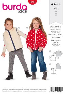 Jacke | BURDA | Gr: 104 - 146 | Level: 2