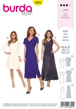 Kleid | BURDA | Gr: 36 - 46 | Level: 3