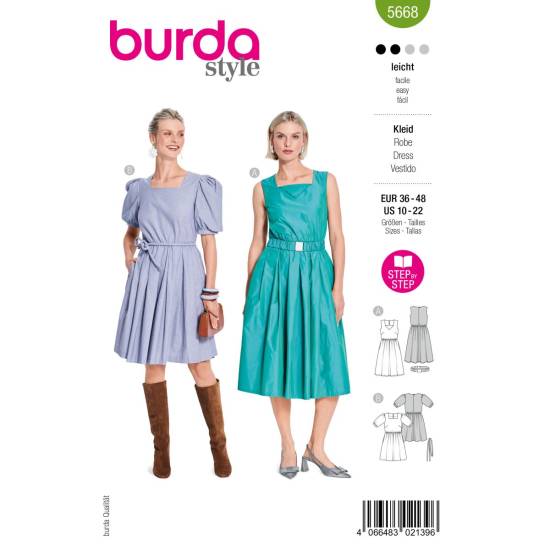 Dress | BURDA | Gr: 36-48 | Level: 2