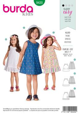 Dress | BURDA | Size: 92 - 122 | Level: 1