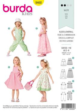 Dress, overalls | BURDA-Edition | Size: 92-116 | Levels: 2