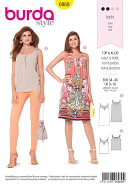 Dress, top | BURDA | Size: 34 - 46 | Level: 2