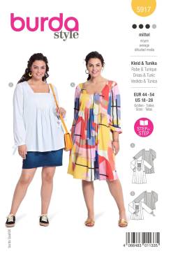 Dress+Tunic | BURDA | Size: 34-54 | Level: 3