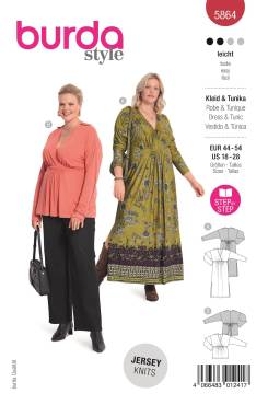 Dress + Tunic | BURDA | Size: 44 - 54 | Level: 2