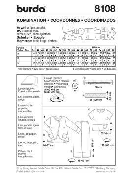 combination | BURDA-Edition | Size: 44-60 | Levels: 2