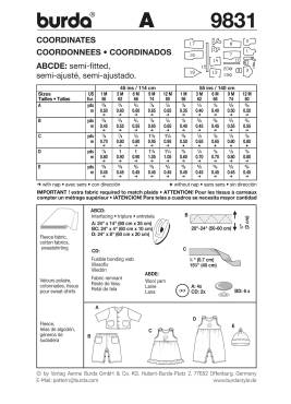 Kombination | BURDA | Gr: 56 - 80 | Level: 2