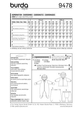 Kombination | BURDA | Gr: 56-86 | Level: 3