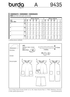 Kombination | BURDA | Gr: 68 - 98 | Level: 2