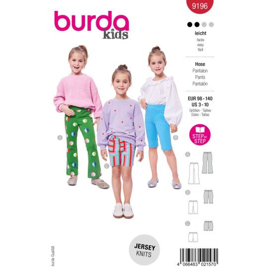Leggings | BURDA | Gr: 98-140 | Level: 2
