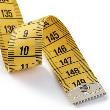 Tape measure Profi with eyelet, 150cm/cm