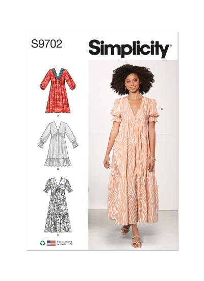 Misses' Empire Dress | Simplicity | 9702