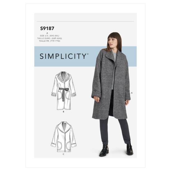 Misses' Jacket + Coats | Simplicity | 9187