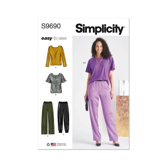Misses' Tops and Pull-On Pants | Simplicity | 9690