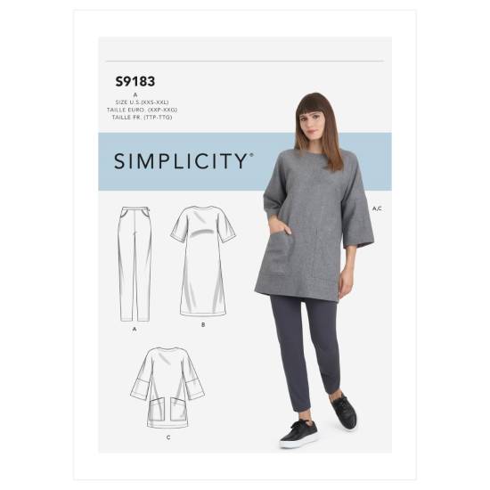 Misses' Tunic, Top, Dress + Legging | SIMPLICTY | 9183