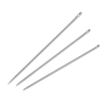 Sewing needles long ST 3-7 silver coloured