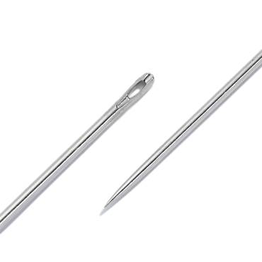 Sewing needles long ST 3-7 silver coloured