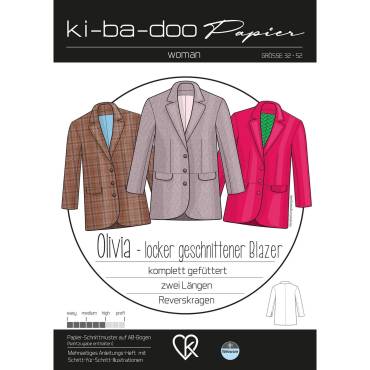 PAPIERSCHNITT BLAZER OLIVIA | GRÖSSE 32-52