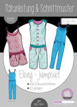 Papierschnitt Jumpsuit Eleny Mädchen | Größe 80-164