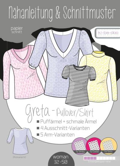 Paper cut shirt Greta | size 32-50