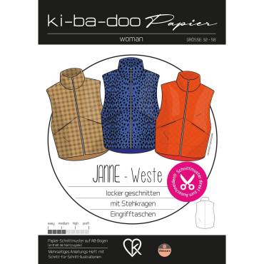 PAPER CUT VEST JANNE | SIZE 32-58