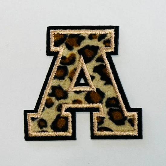 Patch it! | Design 101 | Letter: A | iron-on | 6,2x6,4 cm | leopard