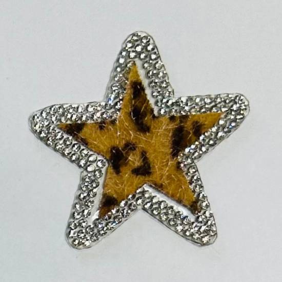 Patch it! | Design 101 | Stern | aufbügelbar | 5,5x5,5 cm | Leopard