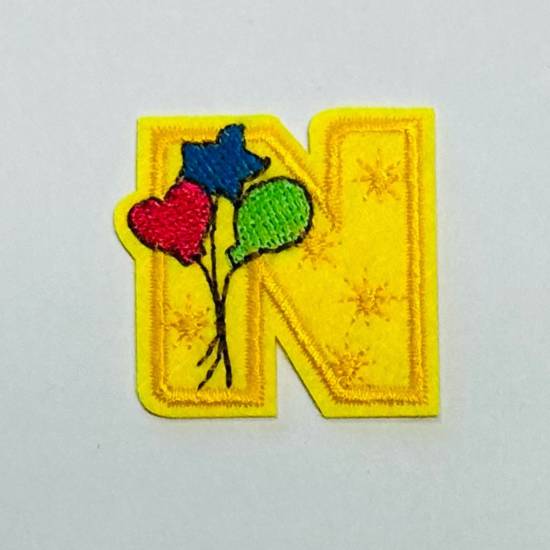 Patch it! | Design 102 | Letter: N | iron-on | 4x4 cm | violet