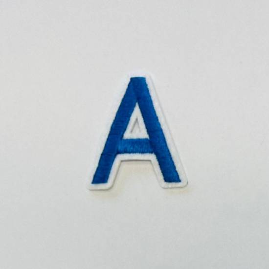 Patch it! | Design 103 | Letter: A | iron-on | 4x3,5 cm | blue