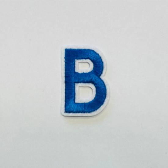 Patch it! | Design 103 | Letter: B | iron-on | 4x2,2 cm | blue