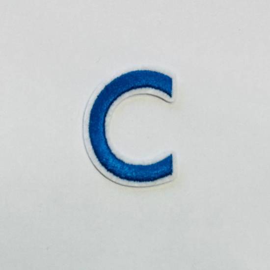 Patch it! | Design 103 | Letter: C | iron-on | 4x3 cm | blue