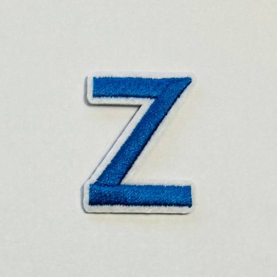 Patch it! | Design 103 | Letter: Z | iron-on | 4x3 cm | blue