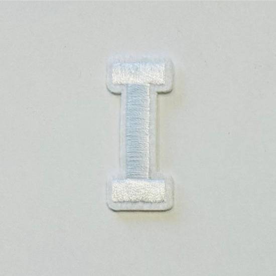 Patch it! | Design 104 | Letter: I | iron-on | 4x1,2 cm | white