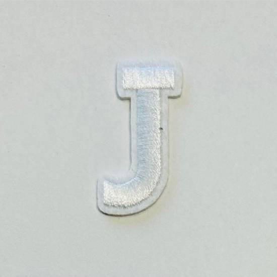 Patch it! | Design 104 | Letter: J | iron-on | 4x2 cm | white