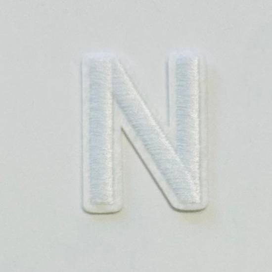 Patch it! | Design 104 | Letter: N | iron-on | 4x3 cm | white