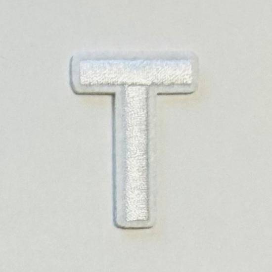 Patch it! | Design 104 | Letter: T | iron-on | 4x3 cm | white