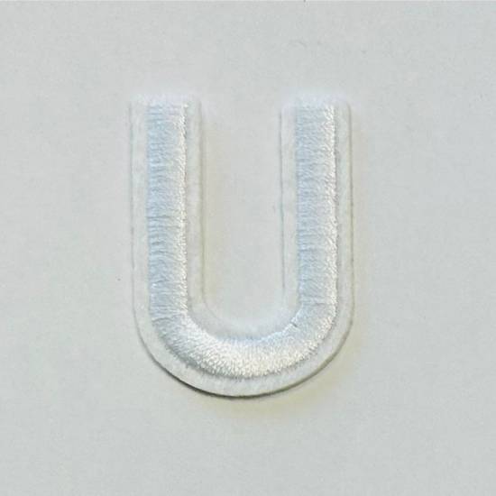 Patch it! | Design 104 | Letter: U | iron-on | 4x3 cm | white