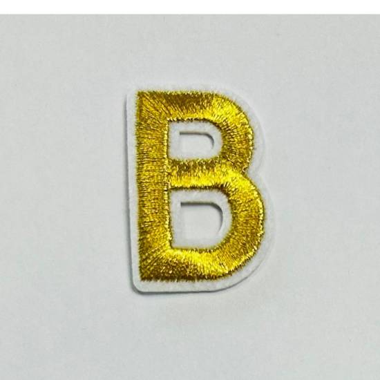 Patch it! | Design 105 | Letter: B | iron-on | 4x2,2 cm | yellow