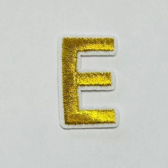 Patch it! | Design 105 | Letter: E | iron-on | 4x2,3 cm | yellow