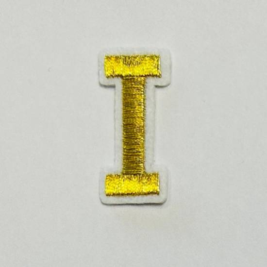 Patch it! | Design 105 | Letter: I | iron-on | 4x1,2 cm | yellow