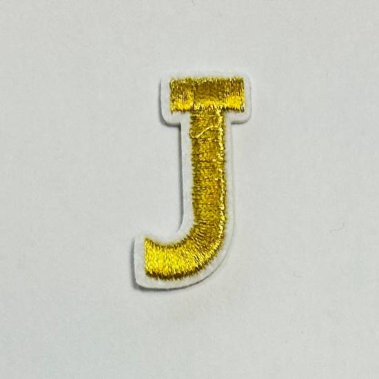 Patch it! | Design 105 | Letter: J | iron-on | 4x2 cm | yellow