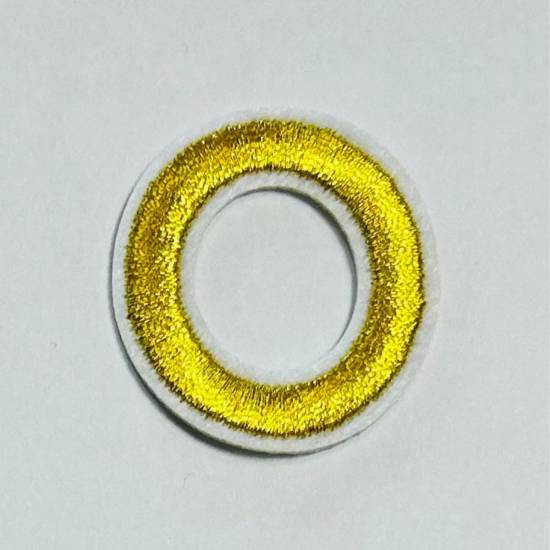 Patch it! | Design 105 | Letter: O | iron-on | 4x3,6 cm | yellow