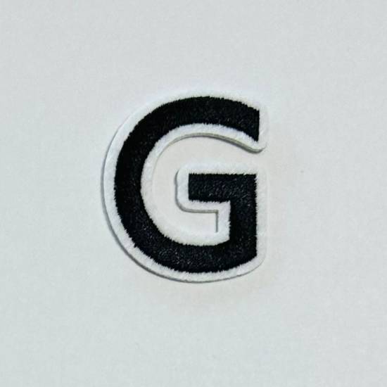 Patch it! | Design 106 | Letter: G | iron-on | 4x3,2 cm | black