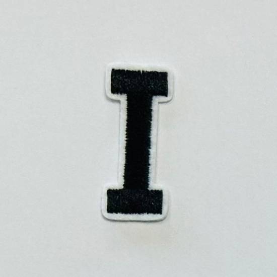 Patch it! | Design 106 | Letter: I | iron-on | 4x1,2 cm | black