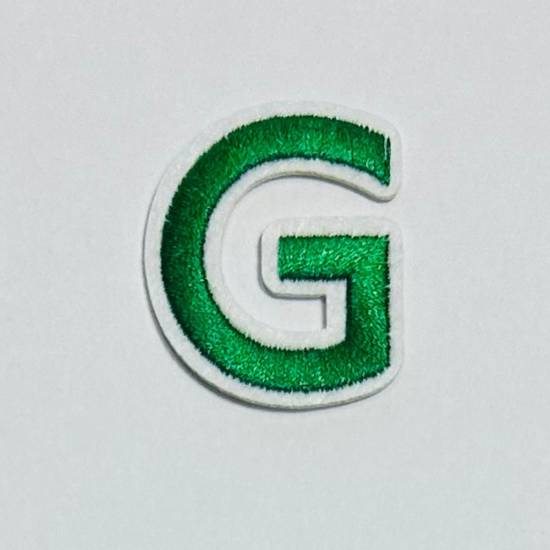 Patch it! | Design 107 | Letter: G | iron-on | 4x3,2 cm | green