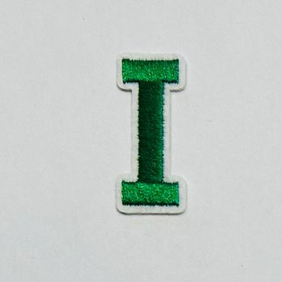 Patch it! | Design 107 | Letter: I | iron-on | 4x1,2 cm | green