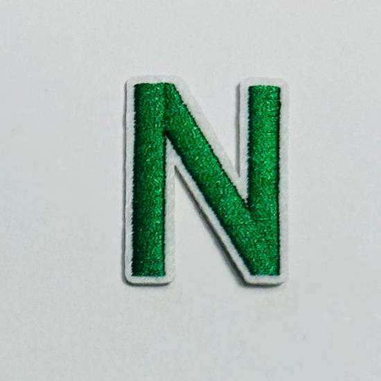Patch it! | Design 107 | Letter: N | iron-on | 4x3 cm | green