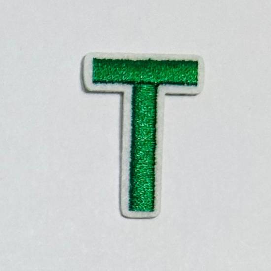 Patch it! | Design 107 | Letter: T | iron-on | 4x3 cm | green