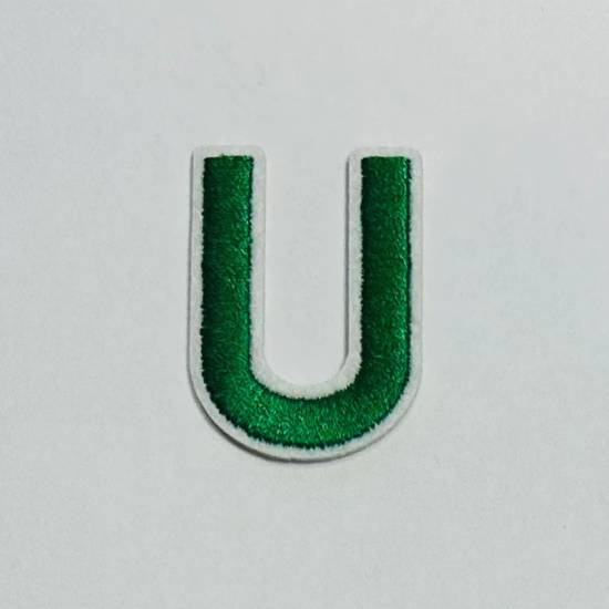 Patch it! | Design 107 | Letter: U | iron-on | 4x3 cm | green