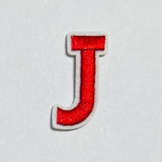 Patch it! | Design 108 | Letter: J | iron-on | 4x2 cm | red